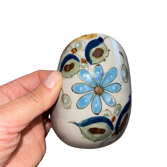 Ken Edwards Vintage Candle Holder Tonala Pottery Bird Hand Painted U Shape - Picture 4 of 6